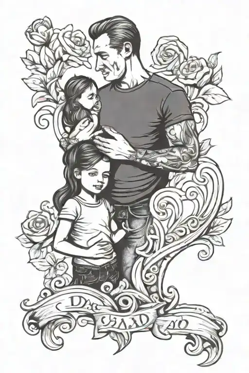 Daughter Holding Dad Heart