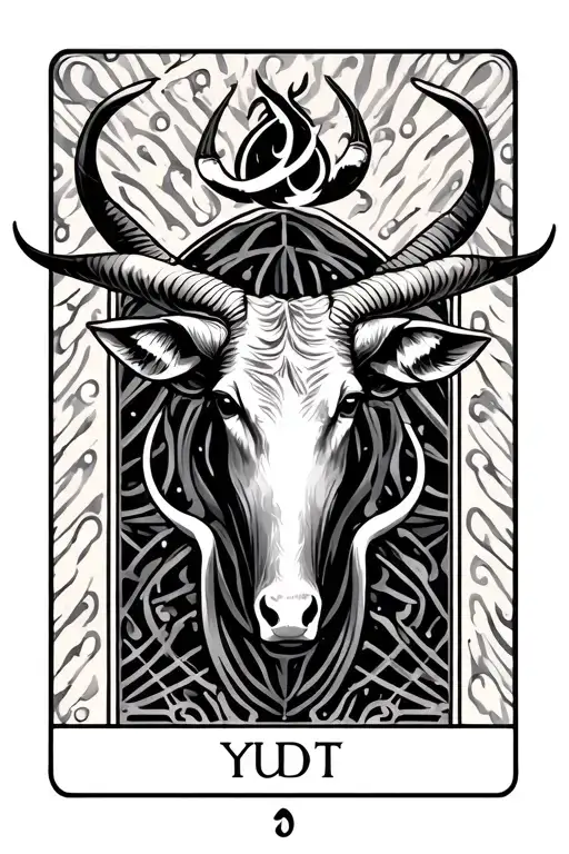 Tarot Card Featuring Taurus Zodiac Sign