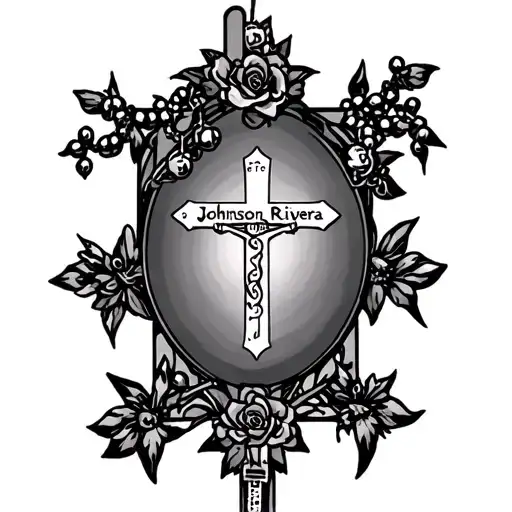 Rosary With Lastnames Johnson And Rivera