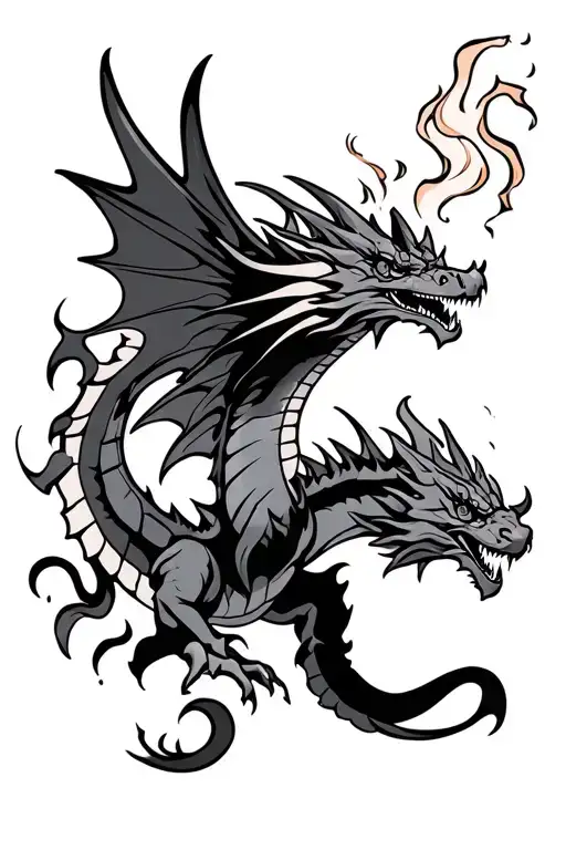 Fire Breathing Flying Dragon