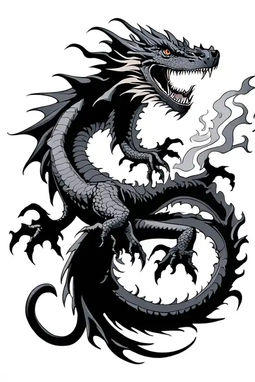 Fire Breathing Flying Dragon