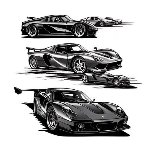 Many Different Sports Cars