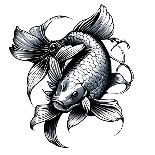 Cyberpunk Koi Ring Finger