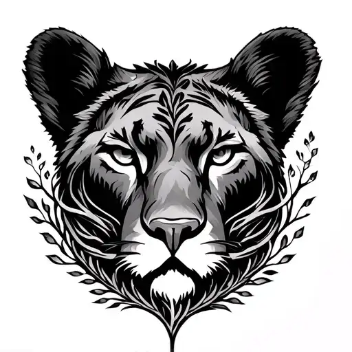 Raven Bear Mountain Lion With Tree Of Life