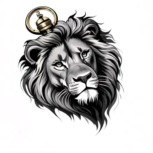 Lion And Pocket Watch