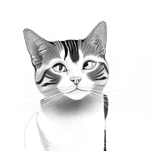 Black And White Cat Playing With Orange Cat