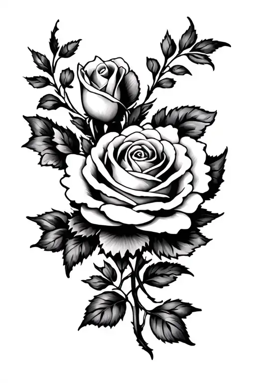 Rose Manadala Style Flower