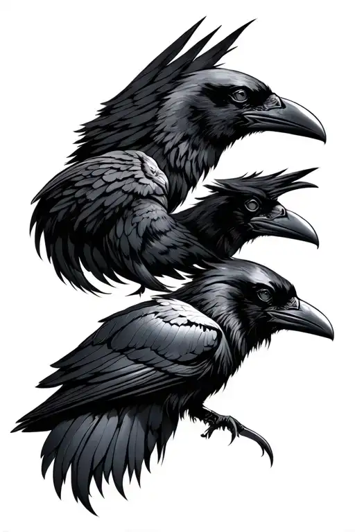 Raven Wing And King And Queen Chest Pieces