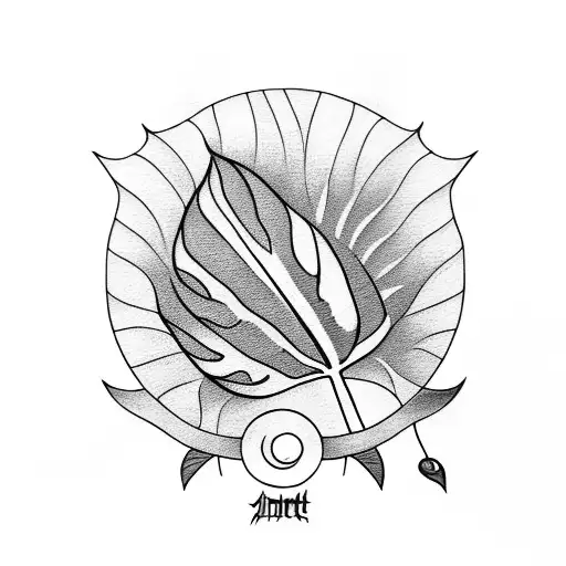 Sunset With Monstera