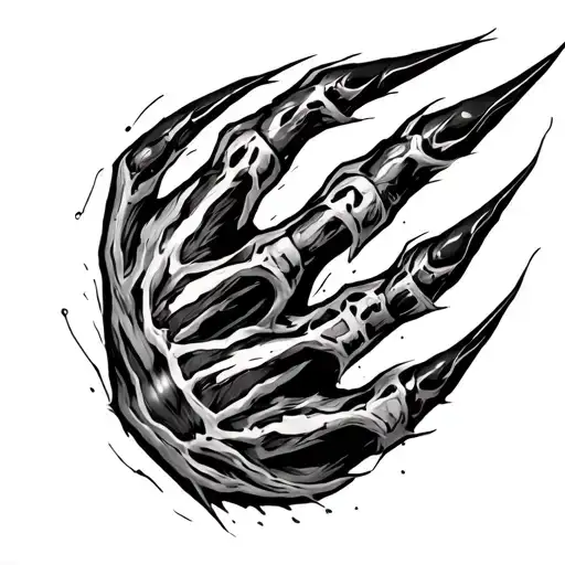 Wolverine Claw Marks Reveling The Word Self