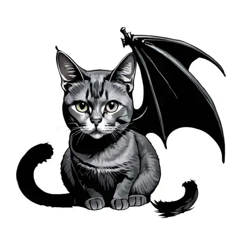 Cat With Bat Wings