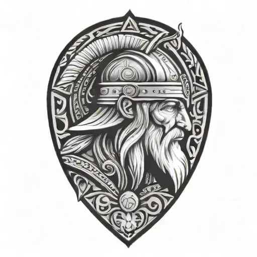 Ancient Norse Looking Minnesota Viking Warrior