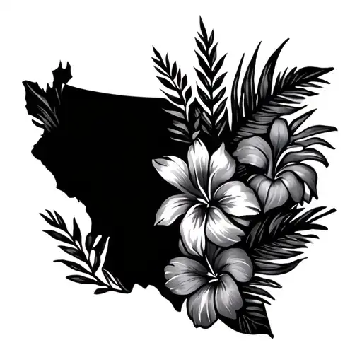 Country With Tropical Flowers And Birthdays Within