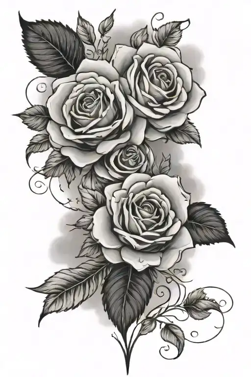 Quote With Roses And Clouds Around It