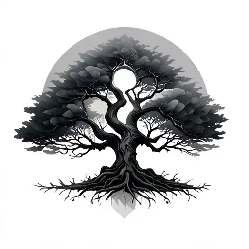 Geometric Family Tree Growing