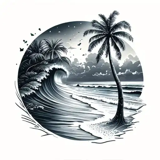 Beach Waves Tropical Beach