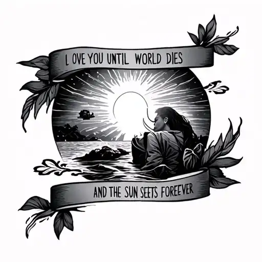 I Love You Until The World Dies And The Sun Sets Forever