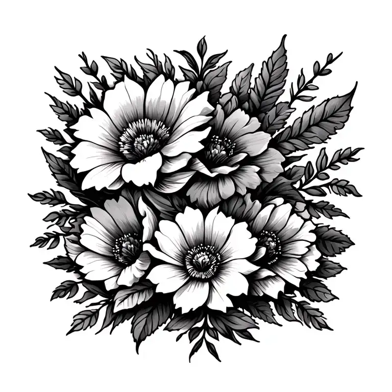 Western Spine Tattoo With Flowers