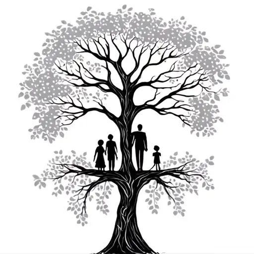 Family Tree With Kid And Parents