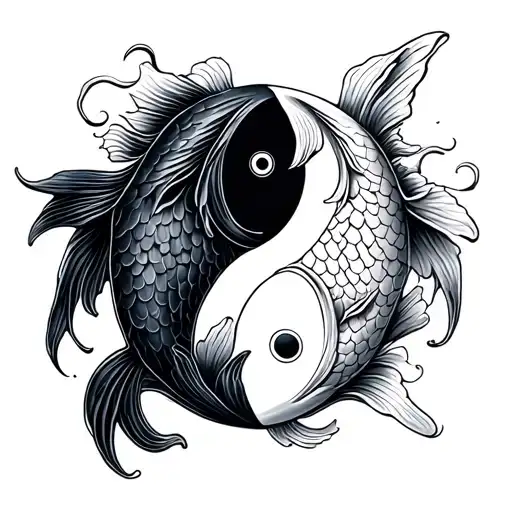 Koi Fish Yin Yang