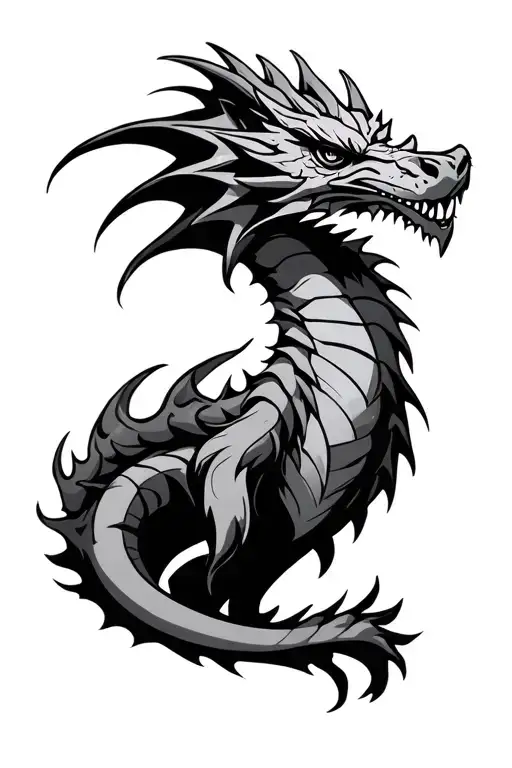 The Elder Scrolls Skyrim Logo Dragon