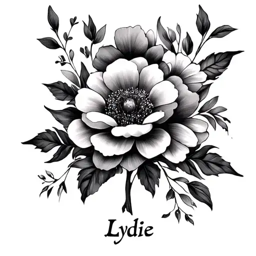 A Discreet Proof Of Love To My Big Sister Lydie With Her First Name Of Flowers