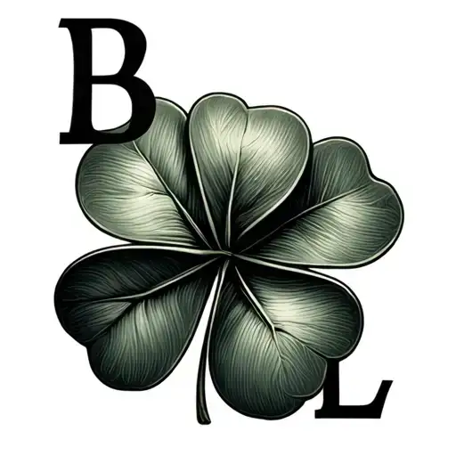 3 Leaf Clover Each Leaf Is A Letter One Is A B One Is A G And One Is A L