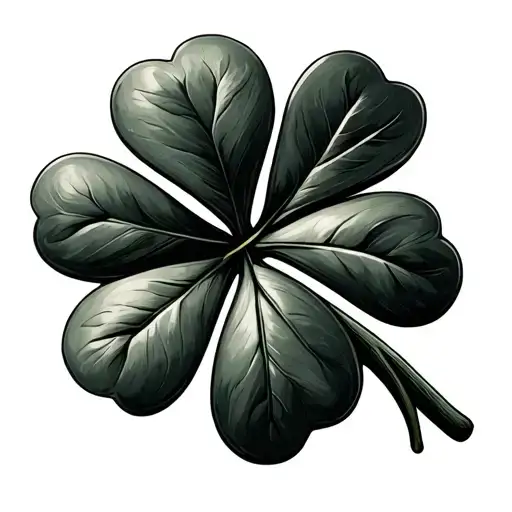 3 Leaf Clover Each Leaf Is Made Out Of A Letter One Is A B And One Is A G And One Is A L