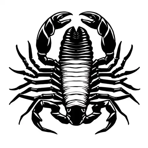 Cool Black And White Sketch Of This Scorpion To Cover