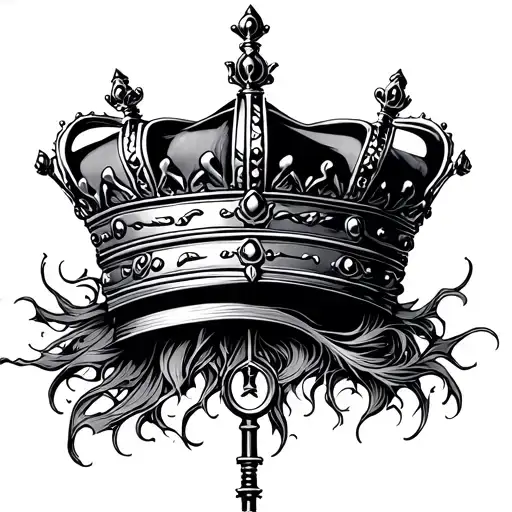 Crown Above Key