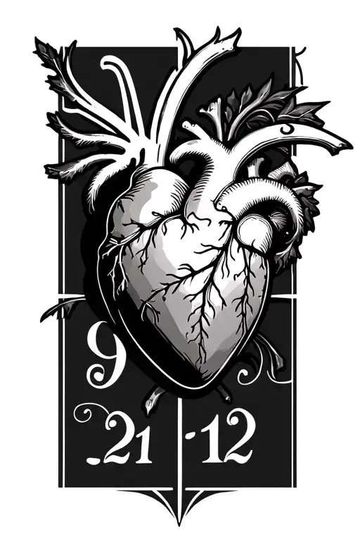 9-13 Heart 2-21 Romain Number