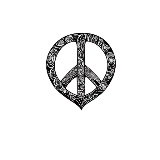 Heart Peace Sign With A Turtle