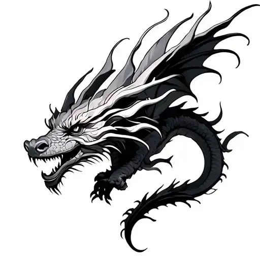 Dragon Flying Female Chest