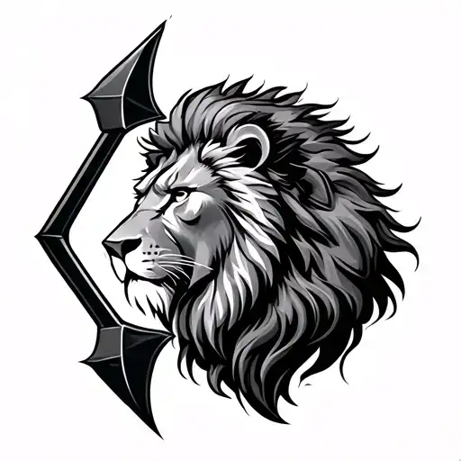 Lion With A Arrow Divider