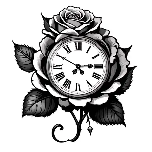 Clock And Rose