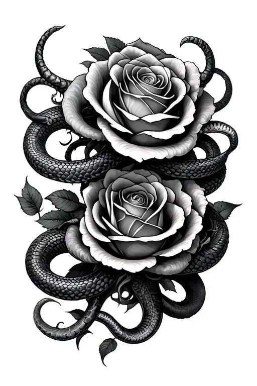 Medusa 15 Snakes 1 Rose