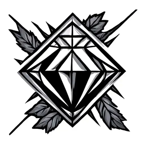 Double Lack Diamond Sign