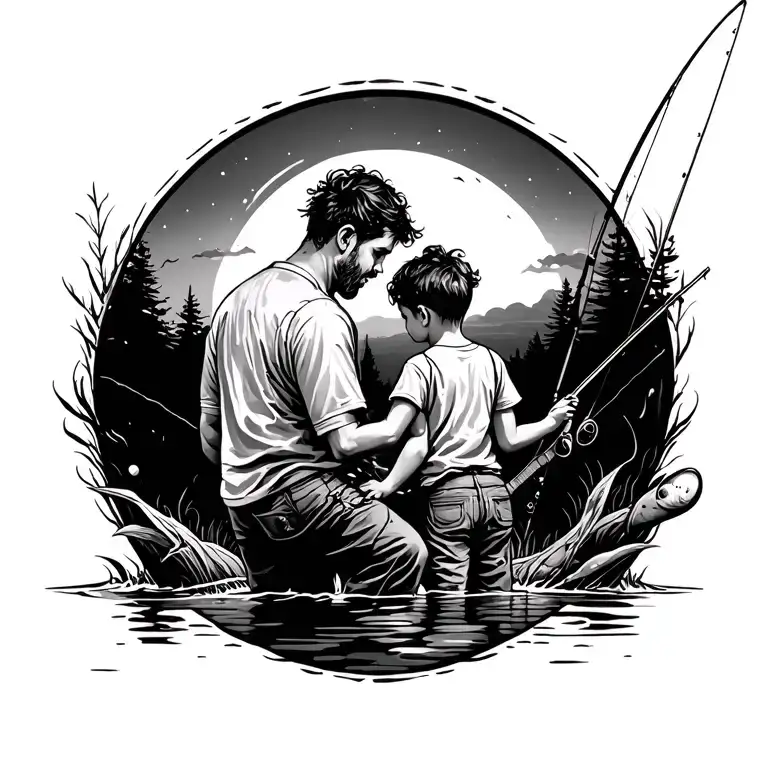 Father Son Fishing