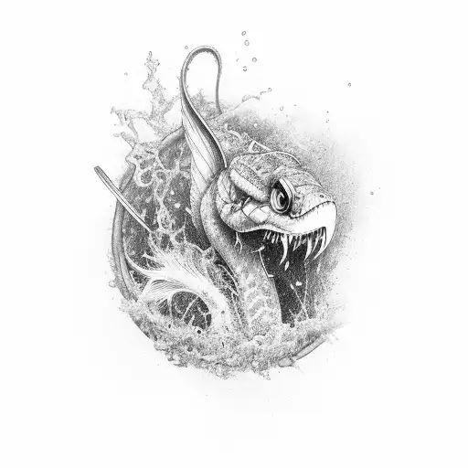 Waik Tail Going Through The Water