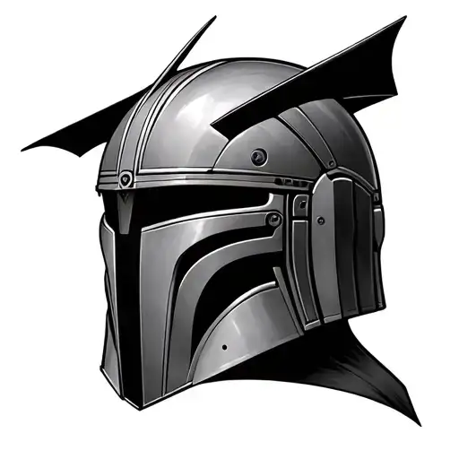 Broken Mandalorian Helmet