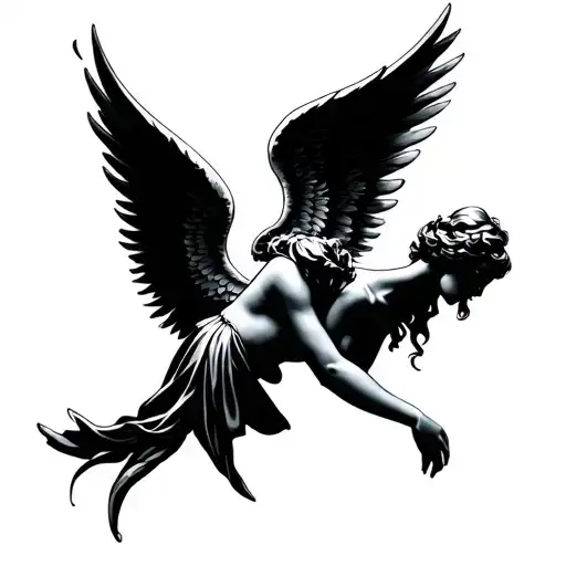 Angel Tattoo Unisex Innocent