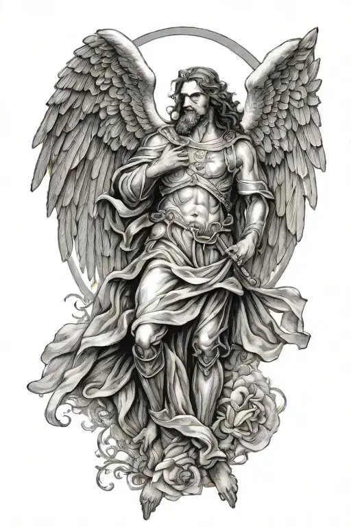 Biblical Christain Angels Tatto
