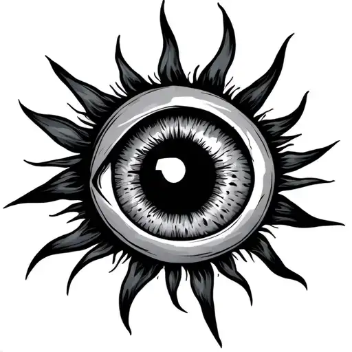 Sun In An Eye Inside