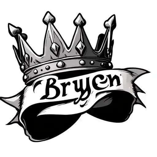 Crown With Word Brycen