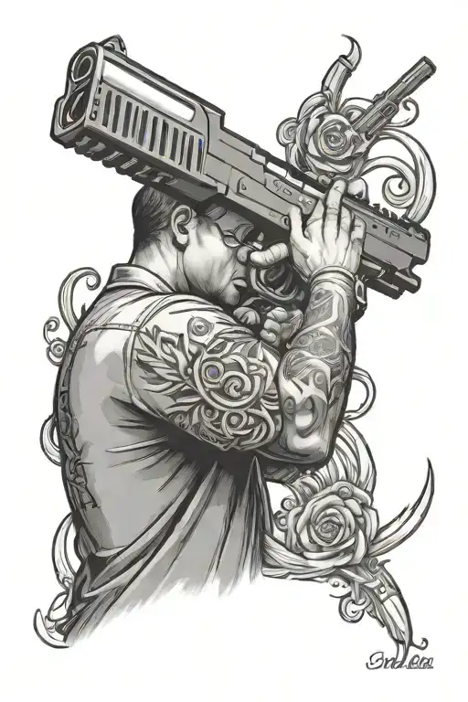 An Hvac Technician Shooting Music Notes From A Gun