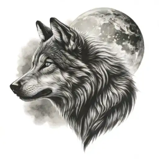 Wolf Howling At The Moon