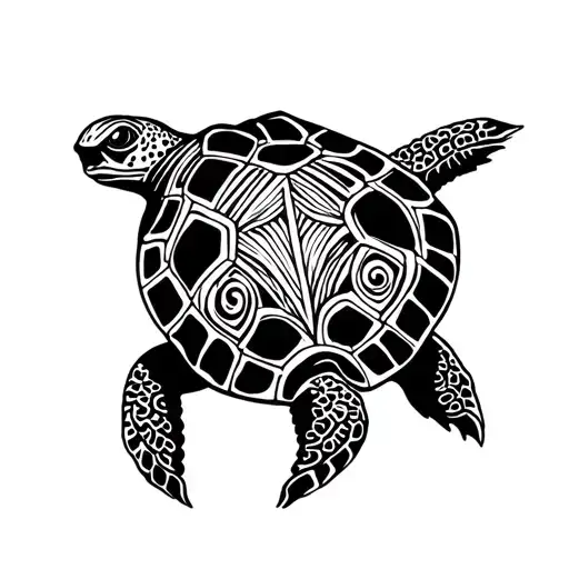 Polynesian With Turtle Wrap My Ankle