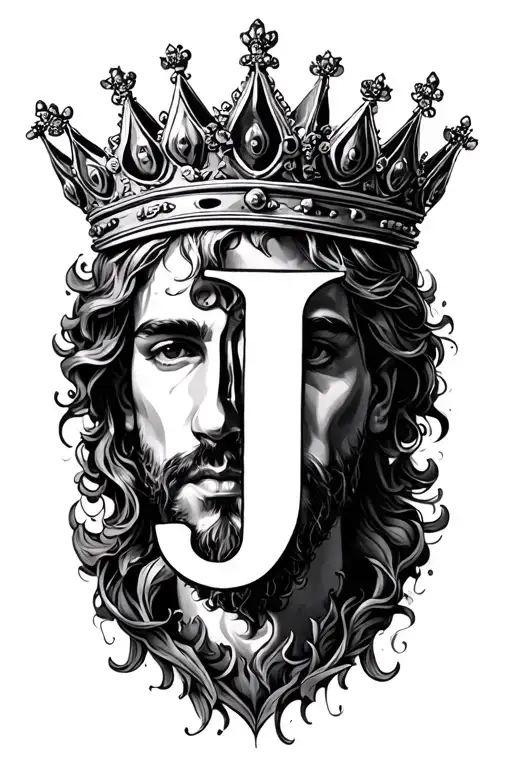 J With A Crown On Top