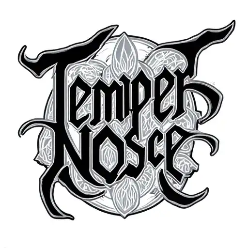Temper Nosce Lettering