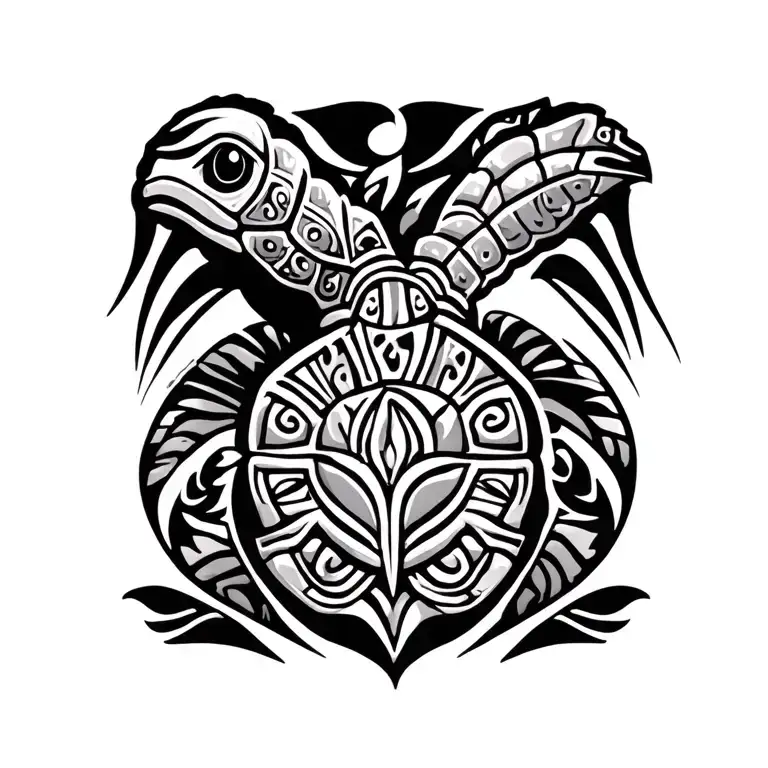 Polynesian With Turtle